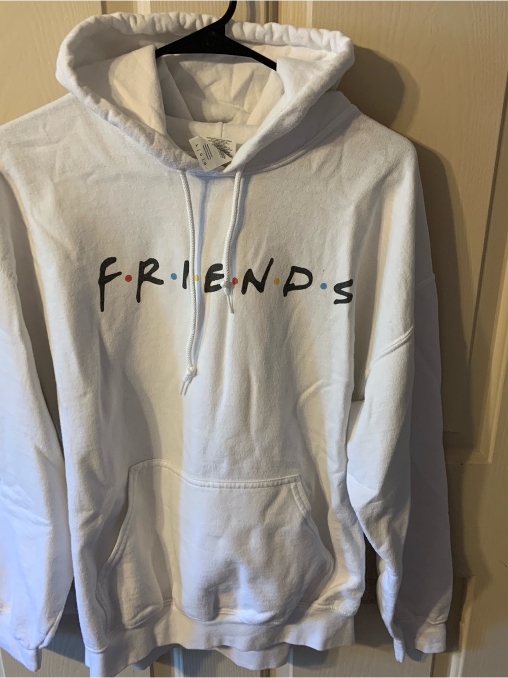 Gildan Heavy Blend White Hooded Sweatshirt